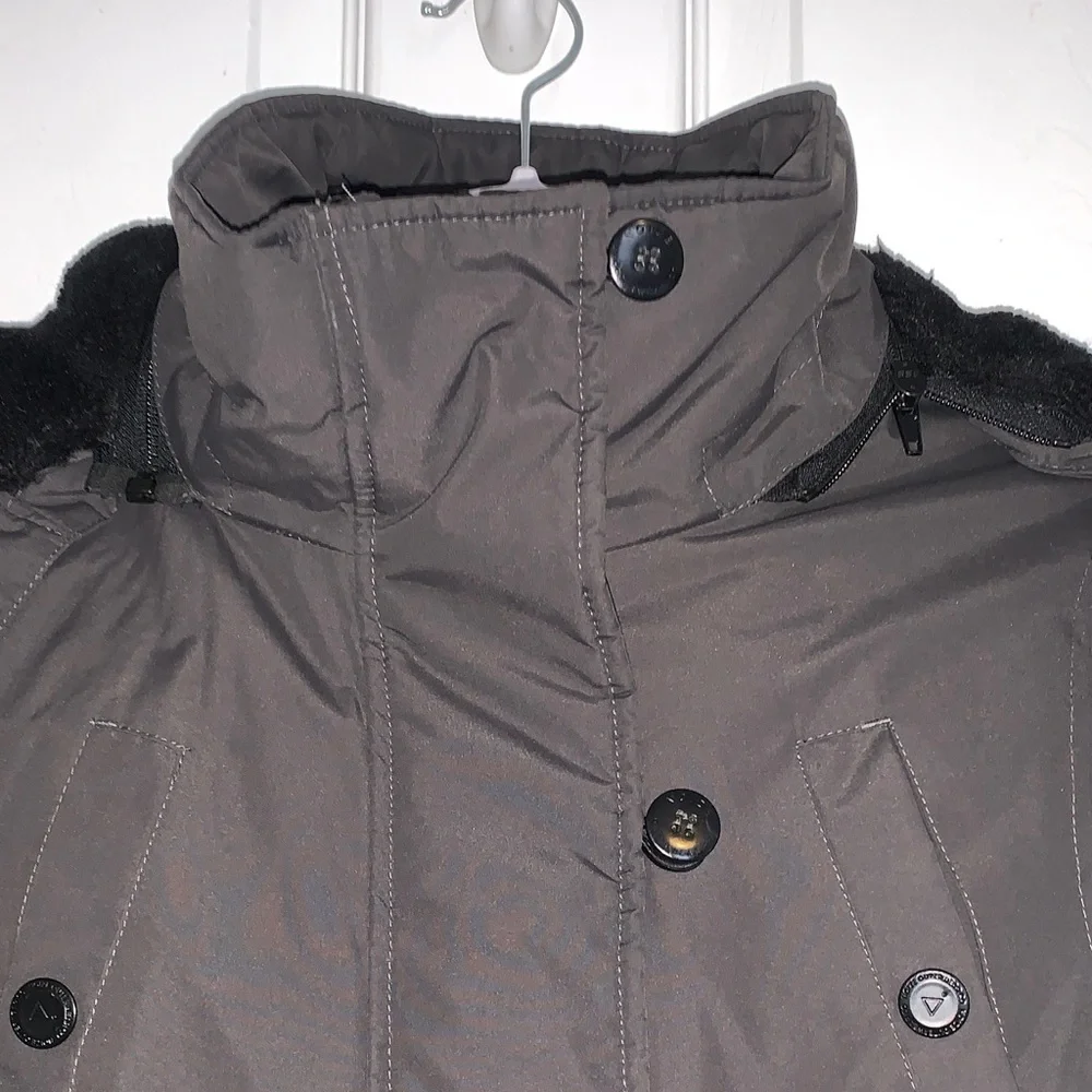 Noize Slate Hooded Coat/Parka/Jacket with Faux fur Trim